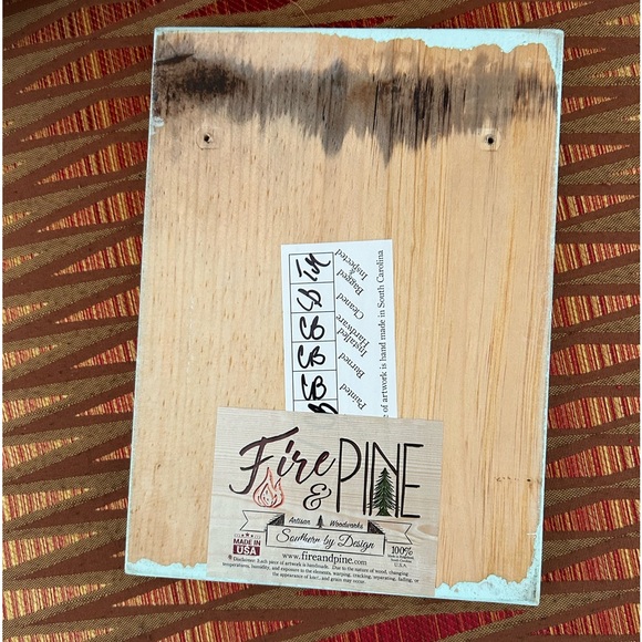 Fire & Pine image of 1953 guitar Patton on Wood 10”x7” VTG - Picture 2 of 12